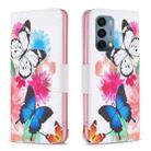 For OnePlus Nord N200 5G Drawing Pattern Leather Phone Case(Butterflies) - 1