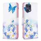 For OPPO Find X5 Pro Drawing Pattern Leather Phone Case(Butterfly Love) - 1