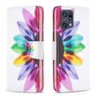 For OPPO Find X5 Pro Drawing Pattern Leather Phone Case(Sun Flower) - 1