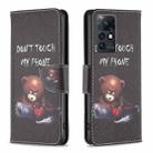 For Infinix Zero X / X Pro Drawing Pattern Leather Phone Case(Bear) - 1