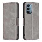 For OnePlus Nord N200 5G Lambskin Texture Leather Phone Case(Grey) - 1