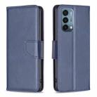 For OnePlus Nord N200 5G Lambskin Texture Leather Phone Case(Blue) - 1