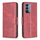 For OnePlus Nord N200 5G Lambskin Texture Leather Phone Case(Red) - 1