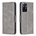 For Infinix Zero X Neo Lambskin Texture Leather Phone Case(Grey) - 1