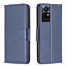 For Infinix Zero X Neo Lambskin Texture Leather Phone Case(Blue) - 1