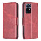 For Infinix Zero X Neo Lambskin Texture Leather Phone Case(Red) - 1