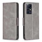 For Infinix Zero X / X Pro Lambskin Texture Leather Phone Case(Grey) - 1
