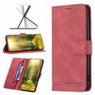 For OnePlus Nord N200 5G Magnetic Buckle RFID Flip Leather Phone Case(Red) - 1