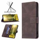 For OnePlus Nord N200 5G Magnetic Buckle RFID Flip Leather Phone Case(Brown) - 1