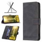 For OnePlus Nord N200 5G Magnetic Buckle RFID Flip Leather Phone Case(Black) - 1