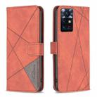 For Infinix Zero X Neo BF05 Magnetic Buckle Rhombus Texture Leather Phone Case(Brown) - 1