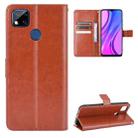 For Xiaomi Redmi 10A / Redmi 9C Retro Crazy Horse Texture Leather Phone Case(Brown) - 1