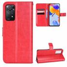 For Xiaomi Redmi Note 11 Pro 4G /5G Retro Crazy Horse Texture Leather Phone Case(Red) - 1