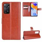 For Xiaomi Redmi Note 11 Pro 4G /5G Retro Crazy Horse Texture Leather Phone Case(Brown) - 1