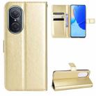 For Honor 50 SE / Huawei nova 9 SE Retro Crazy Horse Texture Leather Phone Case(Gold) - 1