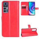 For TCL 30 5G / 30+ Retro Crazy Horse Texture Leather Phone Case(Red) - 1