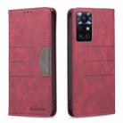 For Infinix Zero X Neo Magnetic Splicing Leather Phone Case(Red) - 1