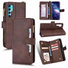 For TCL 20 Pro 5G Litchi Texture Zipper Leather Phone Case(Brown) - 1