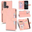 For TCL 20 XE Litchi Texture Zipper Leather Phone Case(Pink) - 1