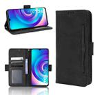 For TCL 30 5G / 30+ Skin Feel Calf Texture Card Slots Leather Phone Case(Black) - 1