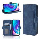 For TCL 30 5G / 30+ Skin Feel Calf Texture Card Slots Leather Phone Case(Blue) - 1