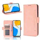 For Honor X7 Skin Feel Calf Texture Card Slots Leather Phone Case(Pink) - 1