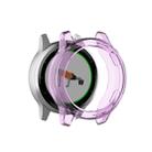 For Garmin Vivoactive 4 TPU Protective Shell(Transparent Purple) - 1