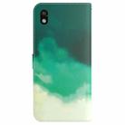 For Sony Xperia Ace III Watercolor Pattern Flip Leather Phone Case(Cyan Green) - 3