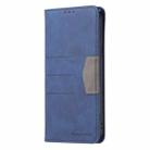 For Motorola Moto G Power 2022 Magnetic Splicing Leather Phone Case(Blue) - 1