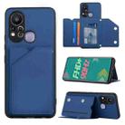 For Infinix Hot 11S Skin Feel PU + TPU + PC Phone Case(Blue) - 1