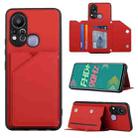 For Infinix Hot 11S Skin Feel PU + TPU + PC Phone Case(Red) - 1