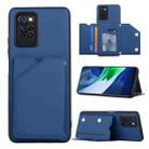 For Infinix Note 10 Pro Skin Feel PU + TPU + PC Phone Case(Blue) - 1