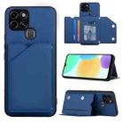 For Infinix Smart 6 Skin Feel PU + TPU + PC Phone Case(Blue) - 1
