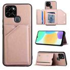 For Infinix Smart 6 Skin Feel PU + TPU + PC Phone Case(Rose Gold) - 1