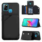 For Infinix Smart 5 / Hot 10 Lite Skin Feel PU + TPU + PC Phone Case(Black) - 1