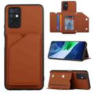 For Infinix Note 10 Skin Feel PU + TPU + PC Phone Case(Brown) - 1