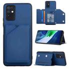 For Infinix Note 10 Skin Feel PU + TPU + PC Phone Case(Blue) - 1
