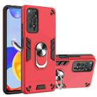 For Xiaomi Redmi Note 11 Pro 5G / 4G Foreign Armour Series PC + TPU Phone Case(Red) - 1