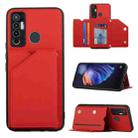 For Tecno Camon 17 Skin Feel PU + TPU + PC Phone Case(Red) - 1
