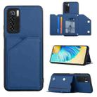 For Tecno Camon 17 Pro Skin Feel PU + TPU + PC Phone Case(Blue) - 1
