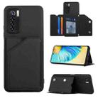 For Tecno Camon 17 Pro Skin Feel PU + TPU + PC Phone Case(Black) - 1