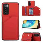 For Tecno Camon 17 Pro Skin Feel PU + TPU + PC Phone Case(Red) - 1