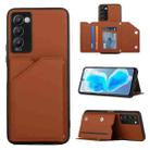 For Tecno Camon 18 Skin Feel PU + TPU + PC Phone Case(Brown) - 1