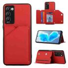 For Tecno Camon 18 Skin Feel PU + TPU + PC Phone Case(Red) - 1