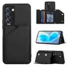 For Tecno Camon 18 Premier Skin Feel PU + TPU + PC Phone Case(Black) - 1