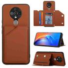 For Tecno Spark 6 Skin Feel PU + TPU + PC Phone Case(Brown) - 1