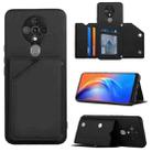 For Tecno Spark 6 Skin Feel PU + TPU + PC Phone Case(Black) - 1