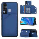 For Tecno Spark 7 Pro Skin Feel PU + TPU + PC Phone Case(Blue) - 1