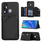 For Tecno Spark 7P Skin Feel PU + TPU + PC Phone Case(Black) - 1