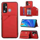 For Tecno Spark 7P Skin Feel PU + TPU + PC Phone Case(Red) - 1